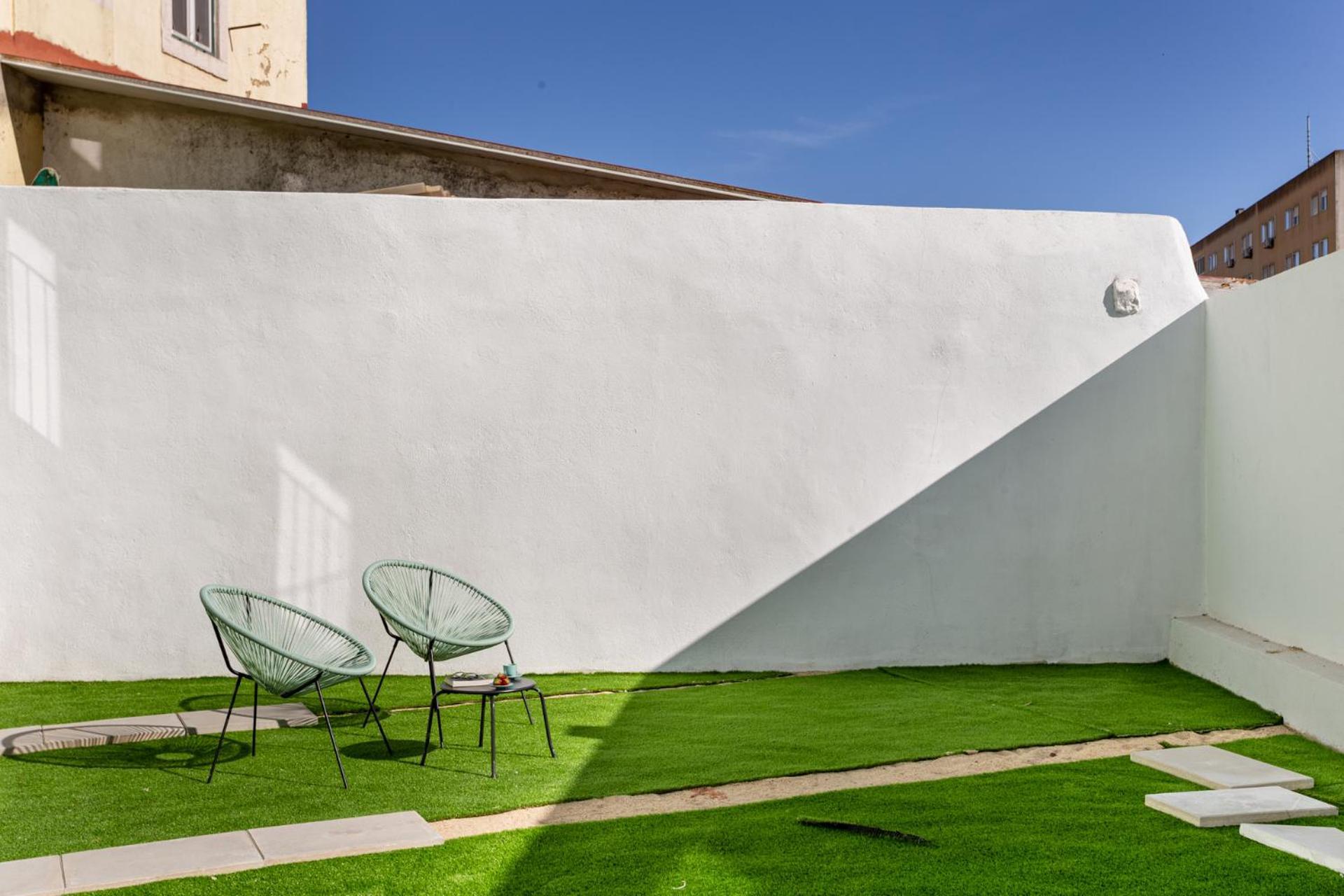 Ajuda Charm Apartment With Garden Lisbon Bagian luar foto
